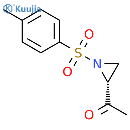 AZIRIDINE, 2-ACETYL-1-[(4-METHYLPHENYL)SULFONYL]-, (2R)- structure