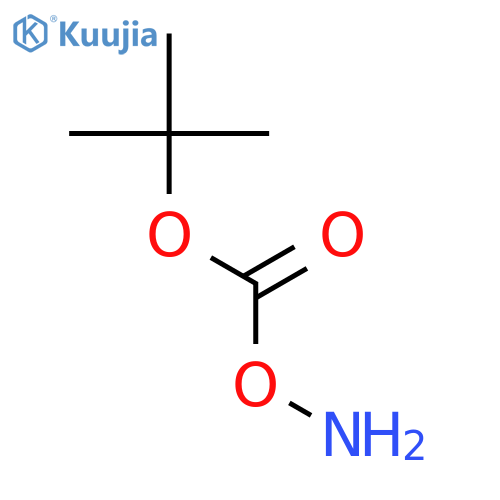O-(1,1-Dimethylethoxy)carbonylhydroxylamine structure
