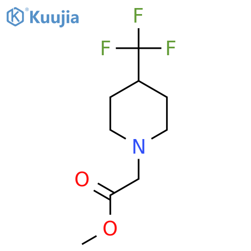Methyl 2-(4-(trifluoromethyl)piperidin-1-yl)acetate structure