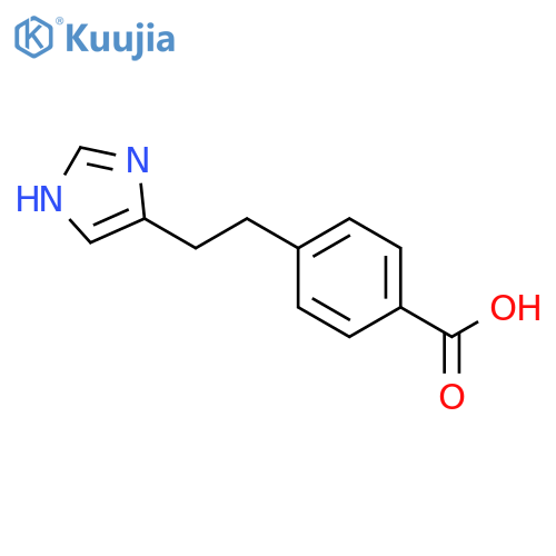 Benzoic acid, 4-[2-(1H-imidazol-4-yl)ethyl]- structure