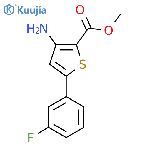Methyl 3-amino-5-(3-fluorophenyl)thiophene-2-carboxylate structure