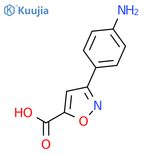 3-(4-Amino-phenyl)-isoxazole-5-carboxylicacid structure
