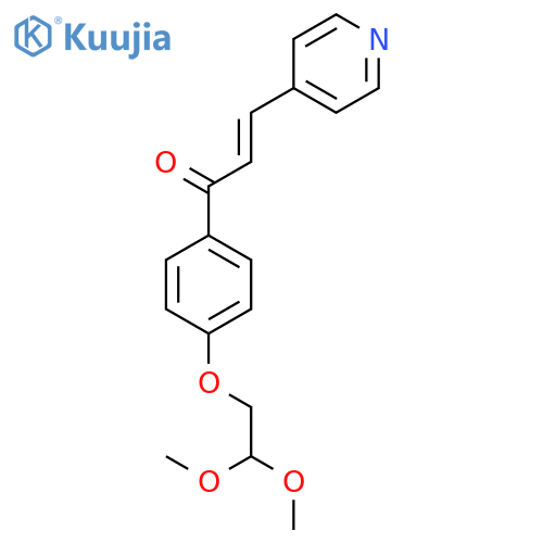 1-[4-(2,2-Dimethoxyethoxy)phenyl]-3-(pyridin-4-yl)prop-2-en-1-one structure