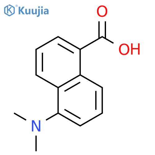 1-Naphthalenecarboxylic acid, 5-(dimethylamino)- structure