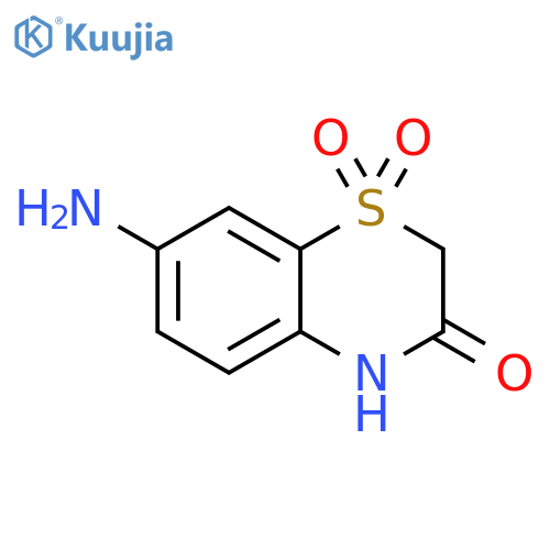 2H-1,4-Benzothiazin-3(4H)-one, 7-amino-, 1,1-dioxide structure