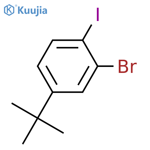 2-bromo-4-tert-butyl-1-iodobenzene structure
