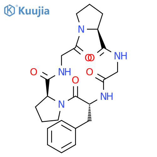 CYCLO(GLYCYL-D-PHENYLALANYL-L-PROLYLGLYCYL-L-PROLYL) structure