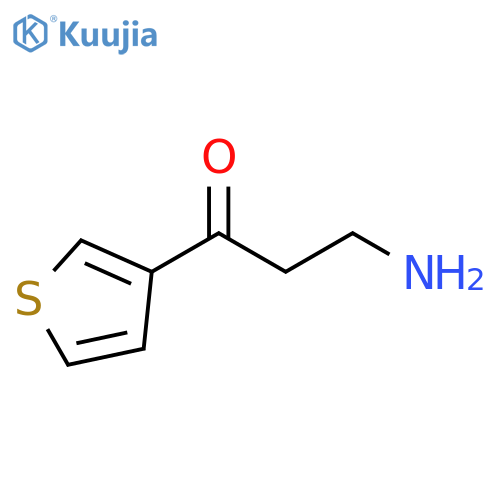 1-Propanone, 3-amino-1-(3-thienyl)- structure