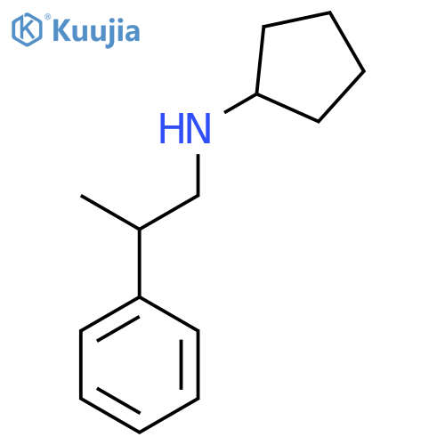 N-(2-Phenylpropyl)cyclopentanamine structure