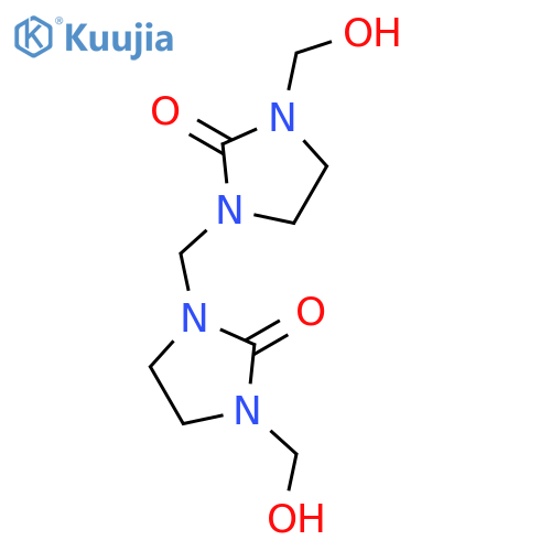 1,1'-Methylenebis[3-(hydroxymethyl)imidazolidin-2-one] structure