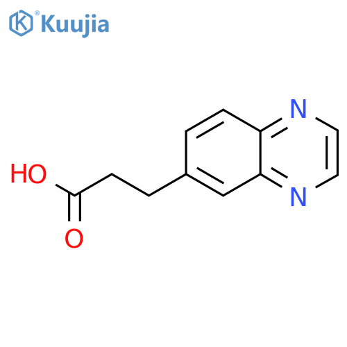 3-(Quinoxalin-6-yl)propanoic acid structure