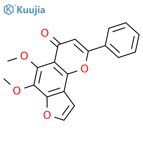 5,6-Dihydroxy-2-phenyl-4H-furo[2,3-h]-1-benzopyran-4-one; Di-Me ether structure