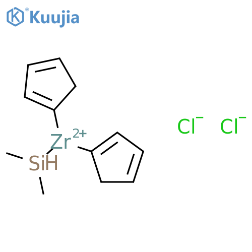 Dimethylsilylbis(cyclopentadienyl)zirconium dichloride structure