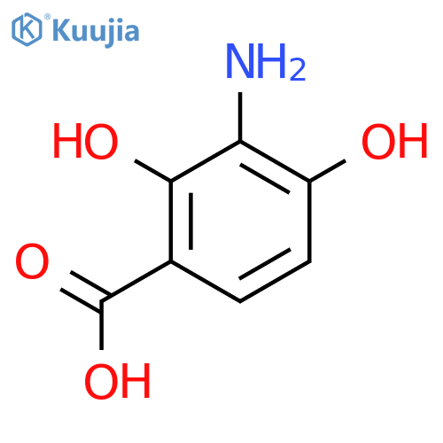 3-Amino-2,4-dihydroxybenzoic acid structure