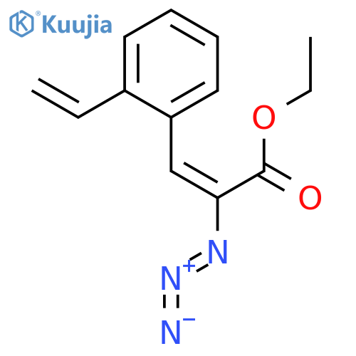 2-Propenoic acid, 2-azido-3-(2-ethenylphenyl)-, ethyl ester structure