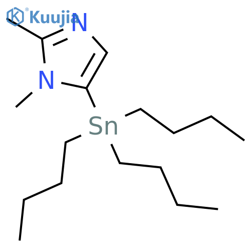 1,2-Dimethyl-5-(tributylstannyl)imidazole structure