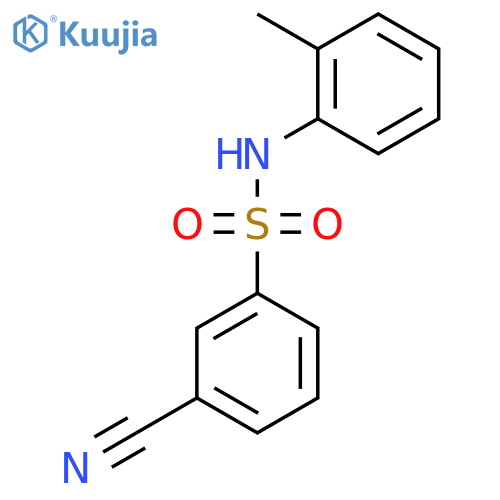 3-Cyano-N-(o-tolyl)benzenesulfonamide structure