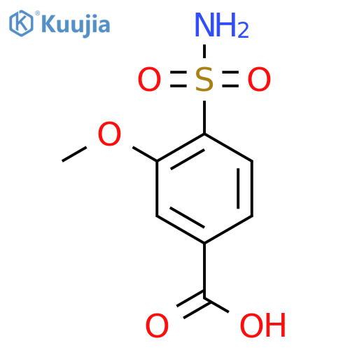 3-Methoxy-4-sulfamoylbenzoic acid structure
