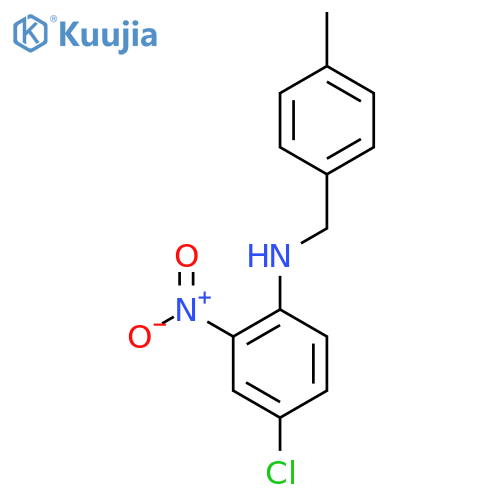 4-Chloro-N-[(4-methylphenyl)methyl]-2-nitroaniline structure