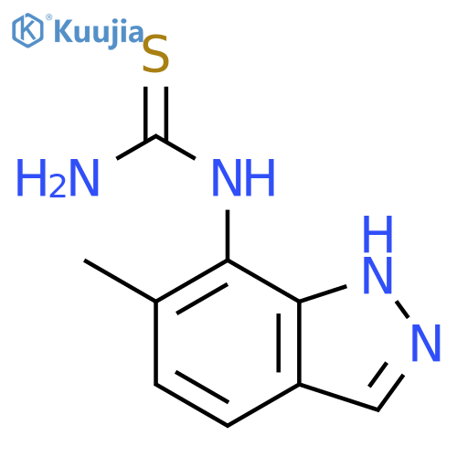 (6-methyl-1H-indazol-7-yl)thiourea structure