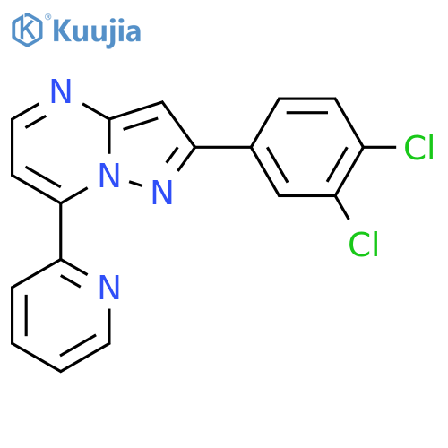 2-(3,4-Dichlorophenyl)-7-(2-pyridinyl)pyrazolo[1,5-a]pyrimidine structure
