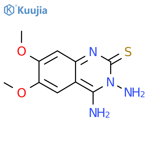 3-Amino-4-imino-6,7-dimethoxy-3,4-dihydro-2(1H)-quinazolinethione structure