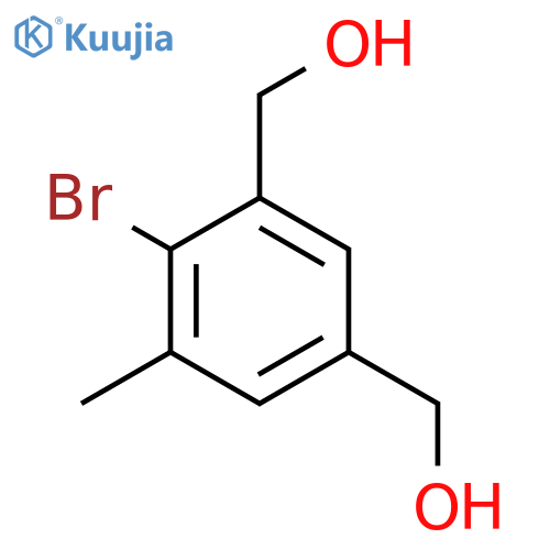 2-Bromo-5-(hydroxymethyl)-3-methylphenylmethanol structure