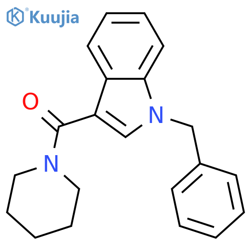 (1-BENZYL-1H-INDOL-3-YL)(PIPERIDINO)METHANONE structure