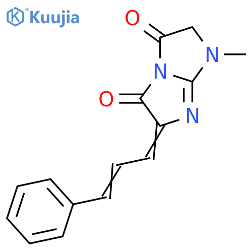 1-METHYL-6-(3-PHENYL-2-PROPENYLIDENE)-1H-IMIDAZO[1,2-A]IMIDAZOLE-3,5(2H,6H)-DIONE structure