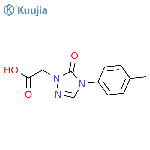 1H-1,2,4-Triazole-1-acetic acid, 4,5-dihydro-4-(4-methylphenyl)-5-oxo- structure