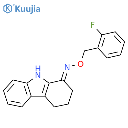 2,3,4,9-Tetrahydro-1H-carbazol-1-one O-(2-fluorobenzyl)oxime structure