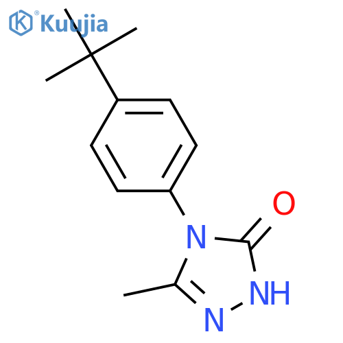4-[4-(TERT-BUTYL)PHENYL]-5-METHYL-2,4-DIHYDRO-3H-1,2,4-TRIAZOL-3-ONE structure