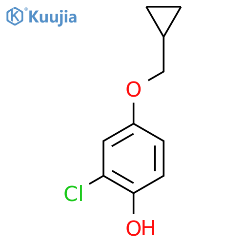 2-Chloro-4-(cyclopropylmethoxy)phenol structure