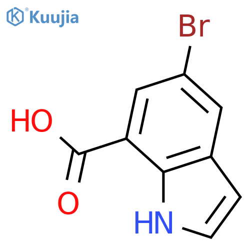 5-Bromo-1H-indole-7-carboxylic acid structure