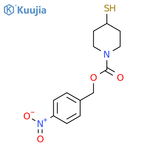 (4-Nitrophenyl)methyl 4-sulfanylpiperidine-1-carboxylate structure
