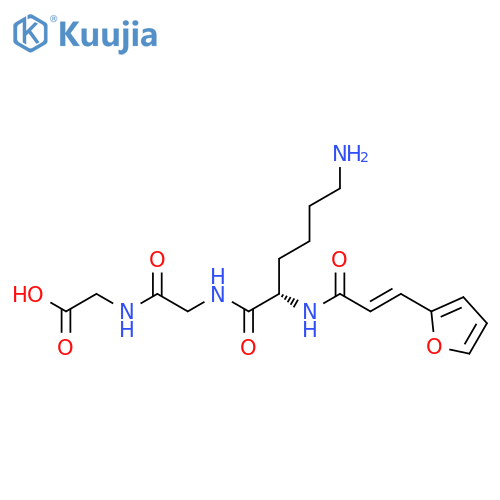 GLYCINE, N-[N-[N2-[3-(2-FURANYL)-1-OXO-2-PROPENYL]-L-LYSYL]GLYCYL]- structure