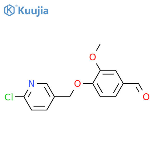 4-(6-Chloro-3-pyridinyl)methoxy-3-methoxybenzenecarbaldehyde structure