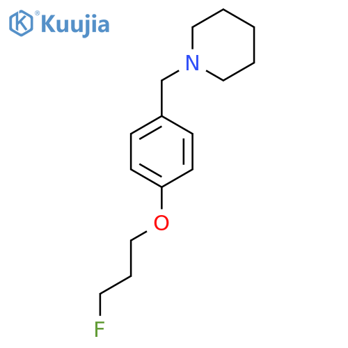 3-Fluoropropyl 4-(piperidinomethyl)phenyl ether structure
