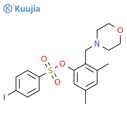 3,5-Dimethyl-2-[(morpholin-4-yl)methyl]phenyl 4-iodobenzene-1-sulfonate structure