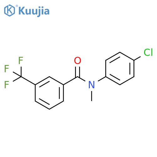 N-(4-Chlorophenyl)-N-methyl-3-(trifluoromethyl)benzamide structure
