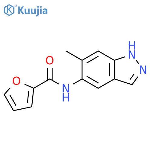 N-(6-methyl-1H-indazol-5-yl)furan-2-carboxamide structure