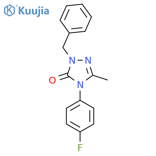1-Benzyl-4-(4-fluorophenyl)-3-methyl-4,5-dihydro-1H-1,2,4-triazol-5-one structure