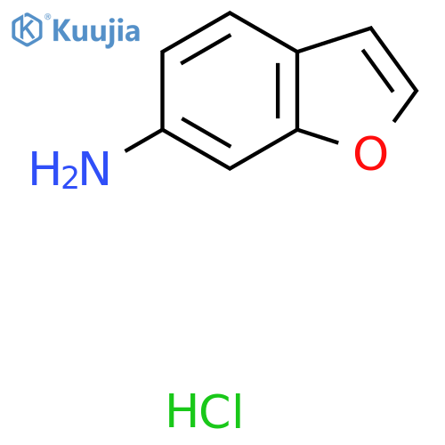 1-Benzofuran-6-amine hydrochloride structure