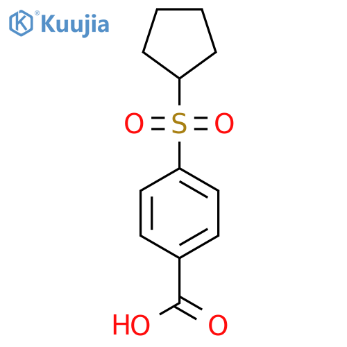 4-(Cyclopentanesulfonyl)benzoic acid structure