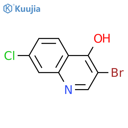 3-Bromo-7-chloro-4-quinolinol structure