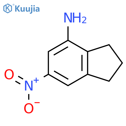 6-Nitro-2,3-dihydro-1H-inden-4-amine structure