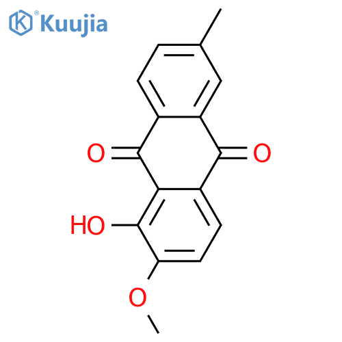 1,2-Dihydroxy-6-methylanthraquinone; 2-Me ether structure