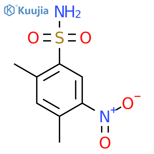 2,4-dimethyl-5-nitrobenzene-1-sulfonamide structure
