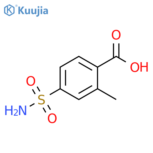 2-methyl-4-sulfamoylbenzoic acid structure