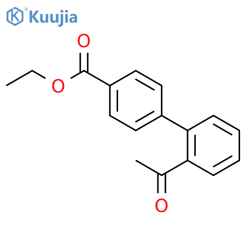 ethyl 4-(2-acetylphenyl)benzoate structure